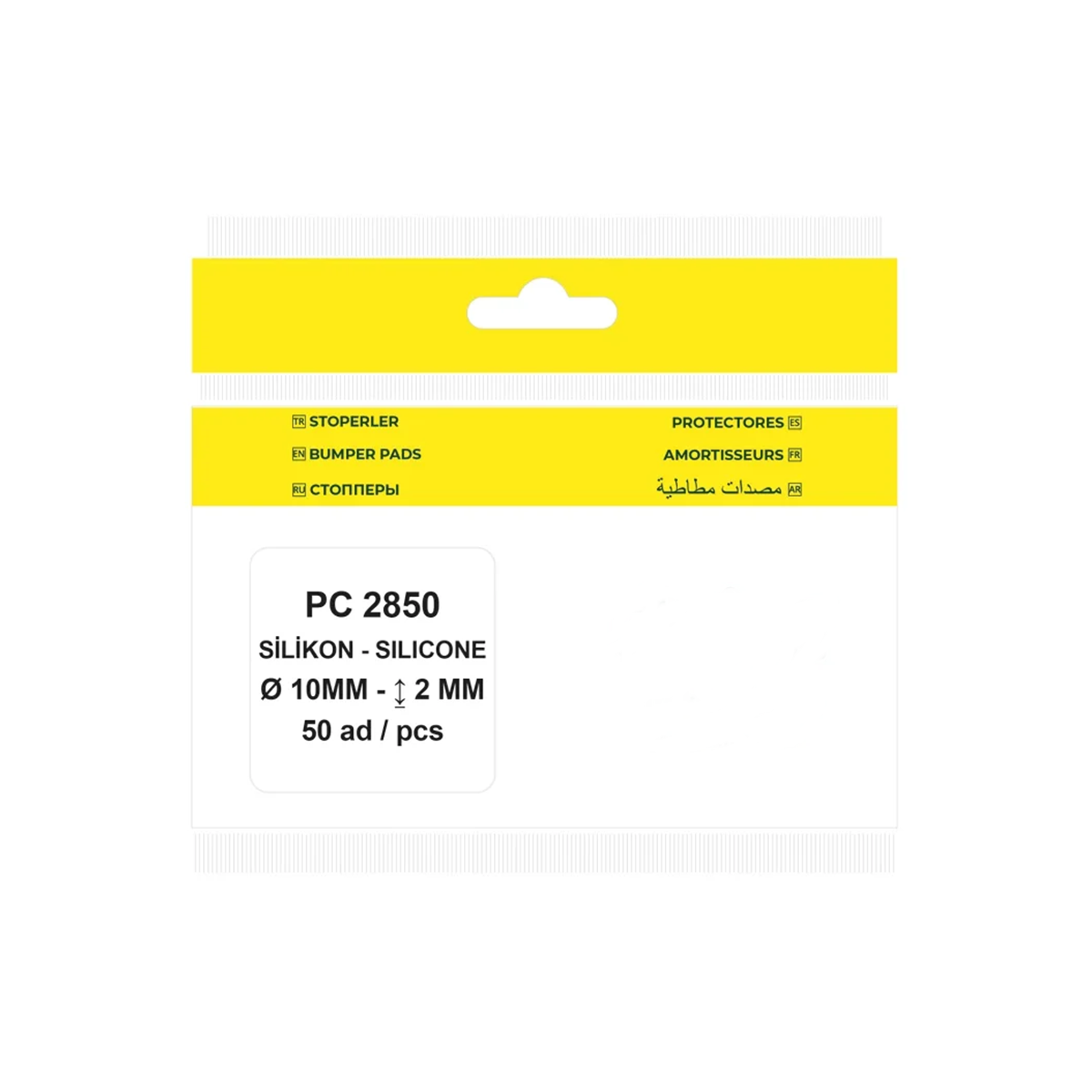 100 Adet Pacific Silikon Bazlı Ses Kesici Stoper Şeffaf Çap:10 mm - Görsel 6