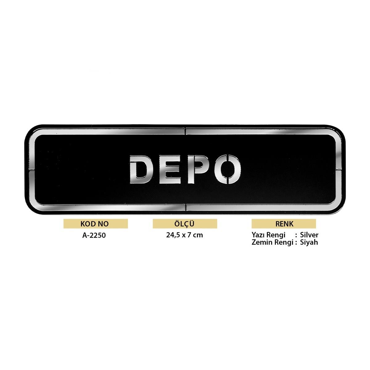 Abs Lüx Çift Katlı Yönlendirme Levhası Siyah-Gümüş Depo - Görsel 2