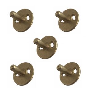 5 Adet İnce Tip Banyo Aksesuar Montaj Parçası Prinç Kırılmaz