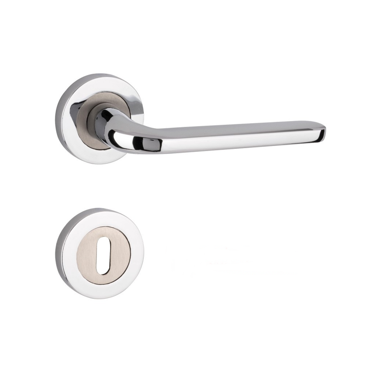 Arpat Likya Yuvarlak Rozetli Oda Kapı Kolu Krom - Görsel 2