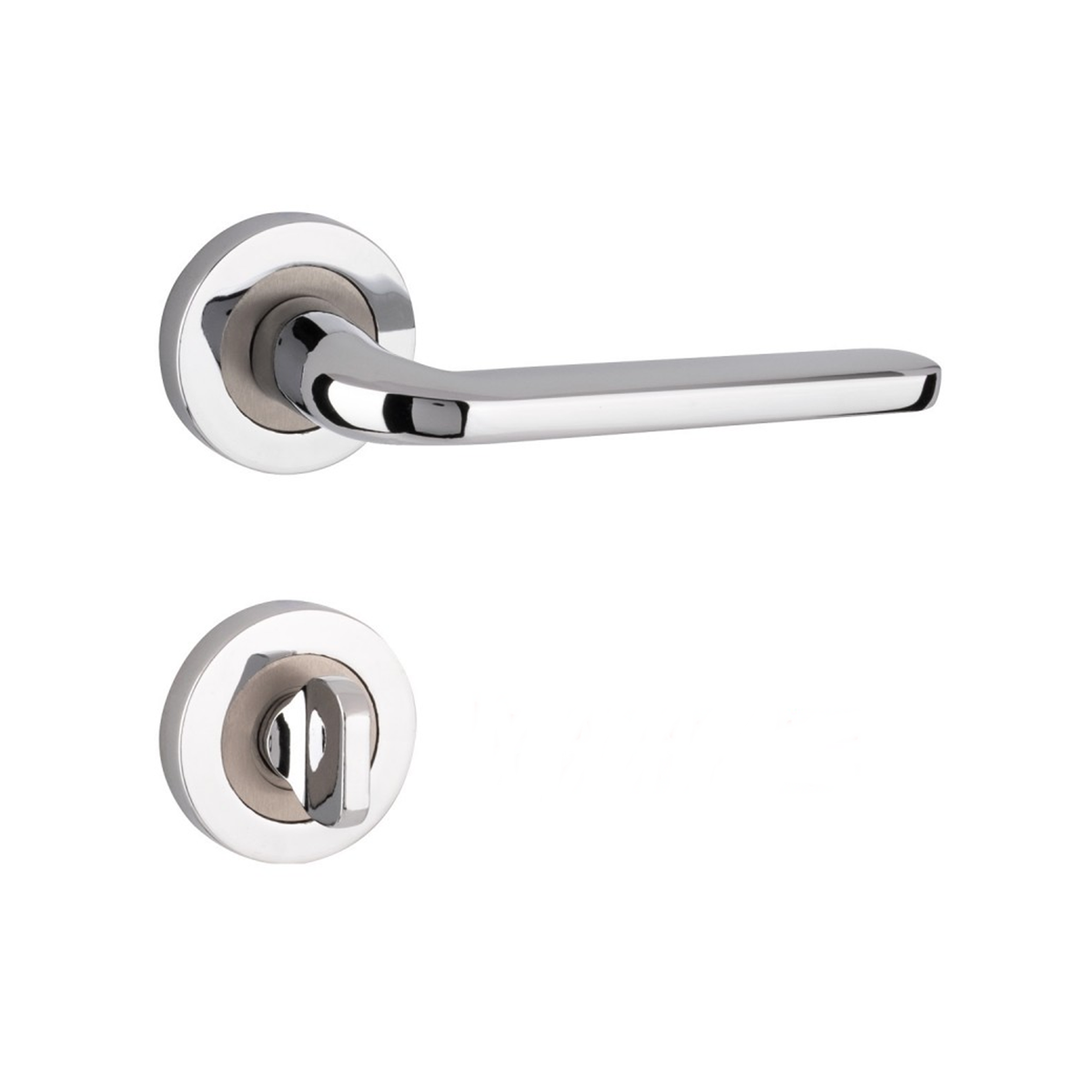 Arpat Likya Yuvarlak Rozetli Wc Kapı Kolu Krom - Görsel 2