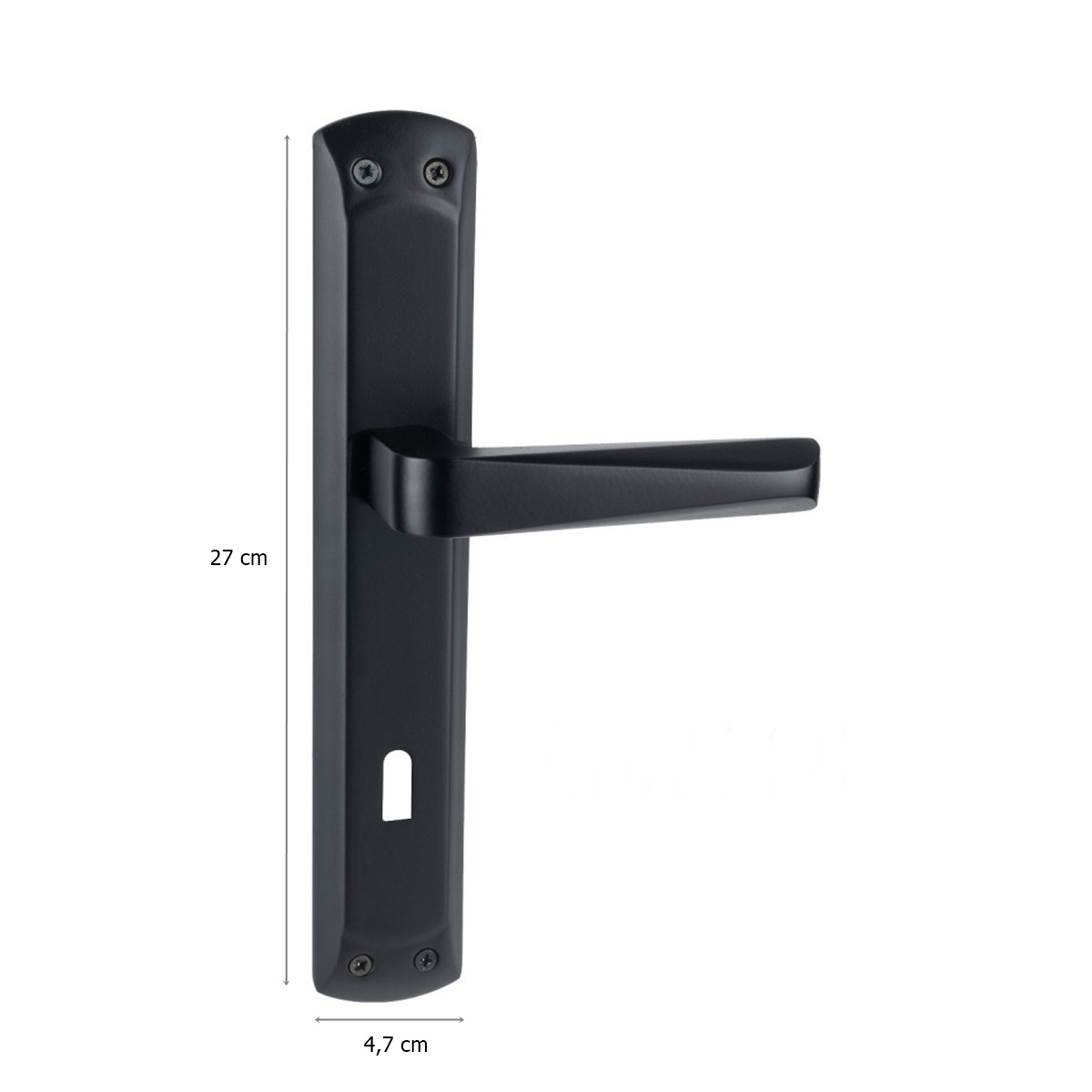 Arpat Rosa Grand Lüx Alüminyum Kapı Kolu Mat Siyah Oda - Görsel 2