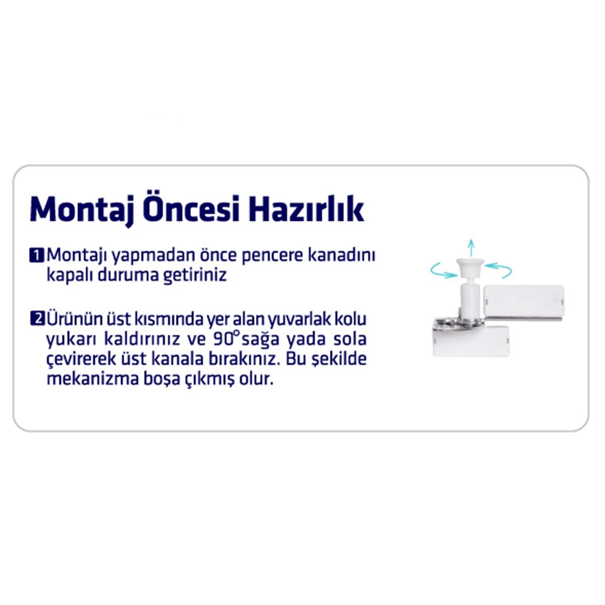 Arwin Sol Açılım Pencere için Kademeli Havalandırma Mekanizması - Görsel 4