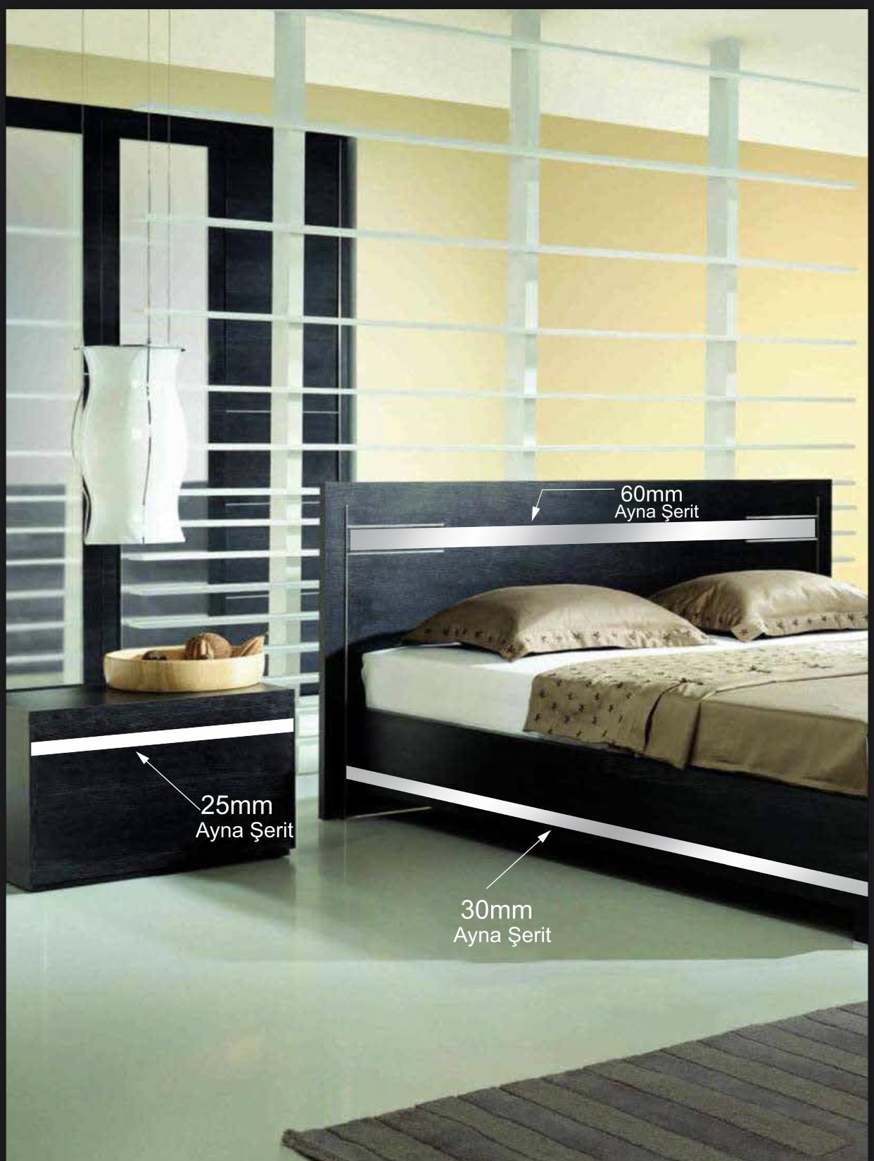 10 mm x 2800 mm Gümüş Sibu Aynalı Pleksi Şerit Mobilya Süsü - Görsel 5