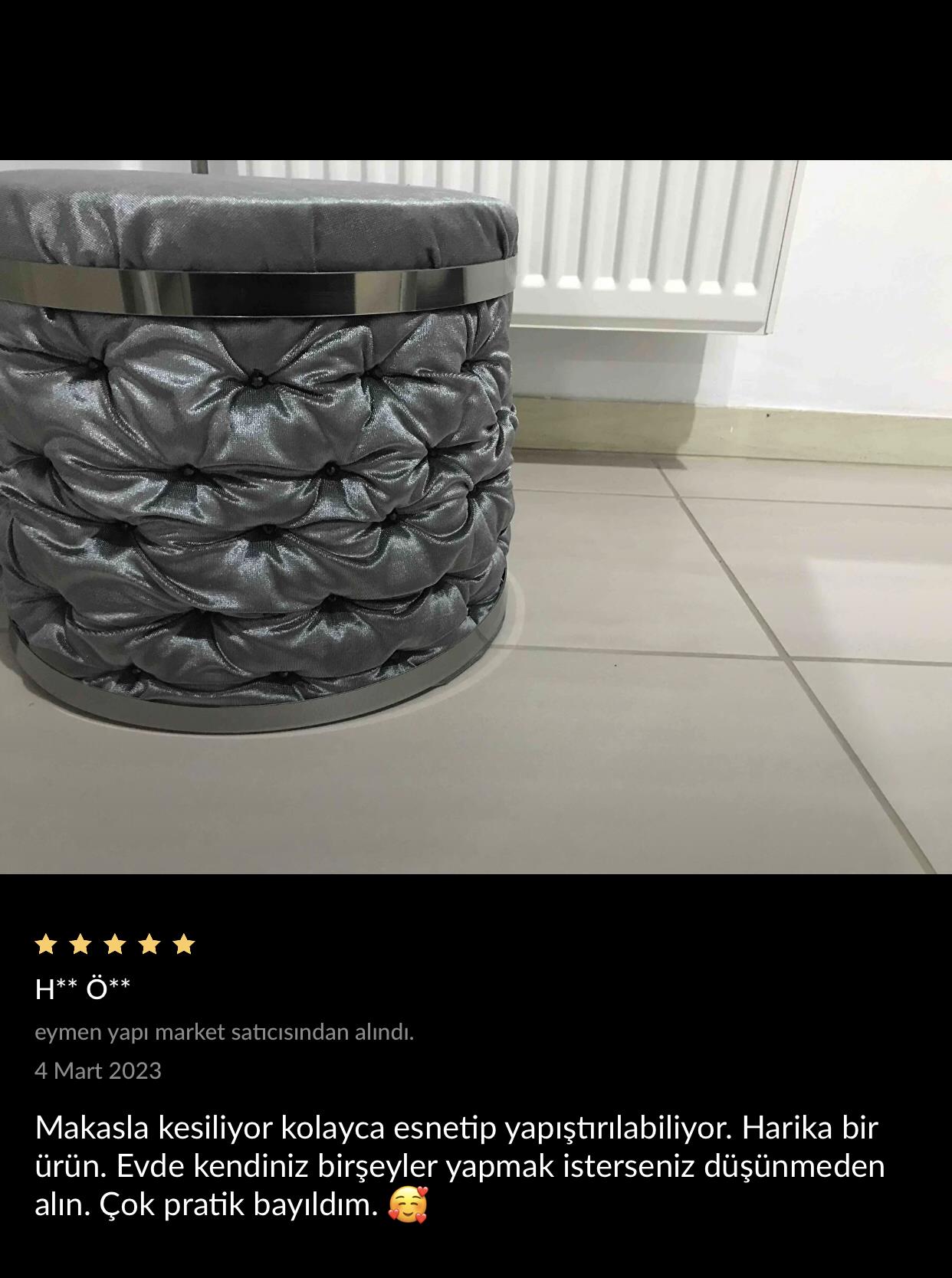 20 mm x 2800 mm Antrasit Sibu Aynalı Pleksi Şerit Mobilya Süsü - Görsel 2