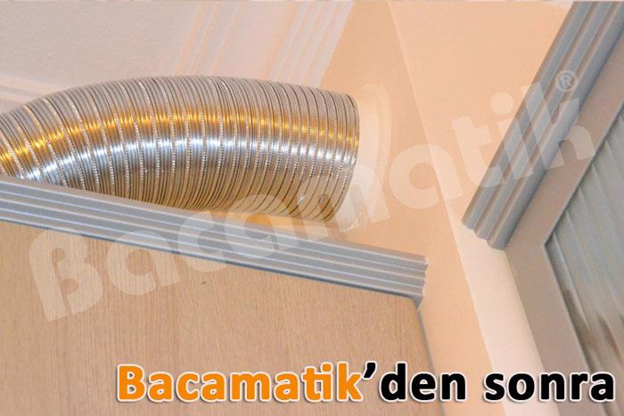 Bacamatik Aspiratör Davlumbaz Baca Klapesi Koku Önleyici Klape - Görsel 4