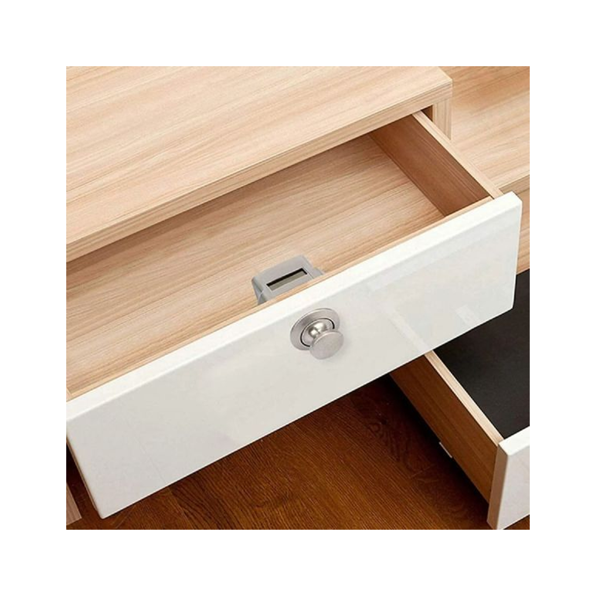 Karavan ve Tekneler için Basmalı Çekmece Dolap Kilidi Saten - Görsel 6