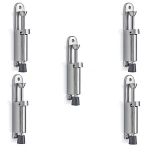 5 Adet Kapıya Monte Basmalı Yaylı Kapı Stoperi Tampon Kapı Tutucu İnox