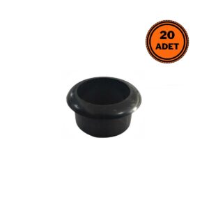 Doğalgaz Flex için 20 Adet Mermer Üstü Delik Tıpası Yüzük Siyah