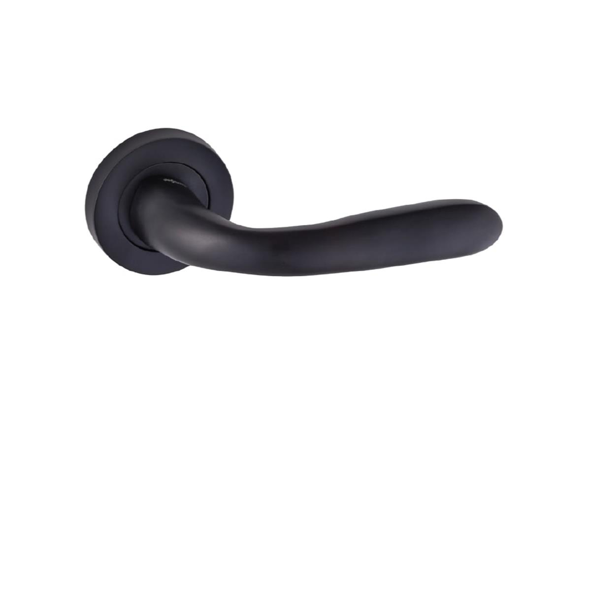 Doğanlar Bora Rozetli Alüminyum Kapı Kolu Siyah Wc - Görsel 2