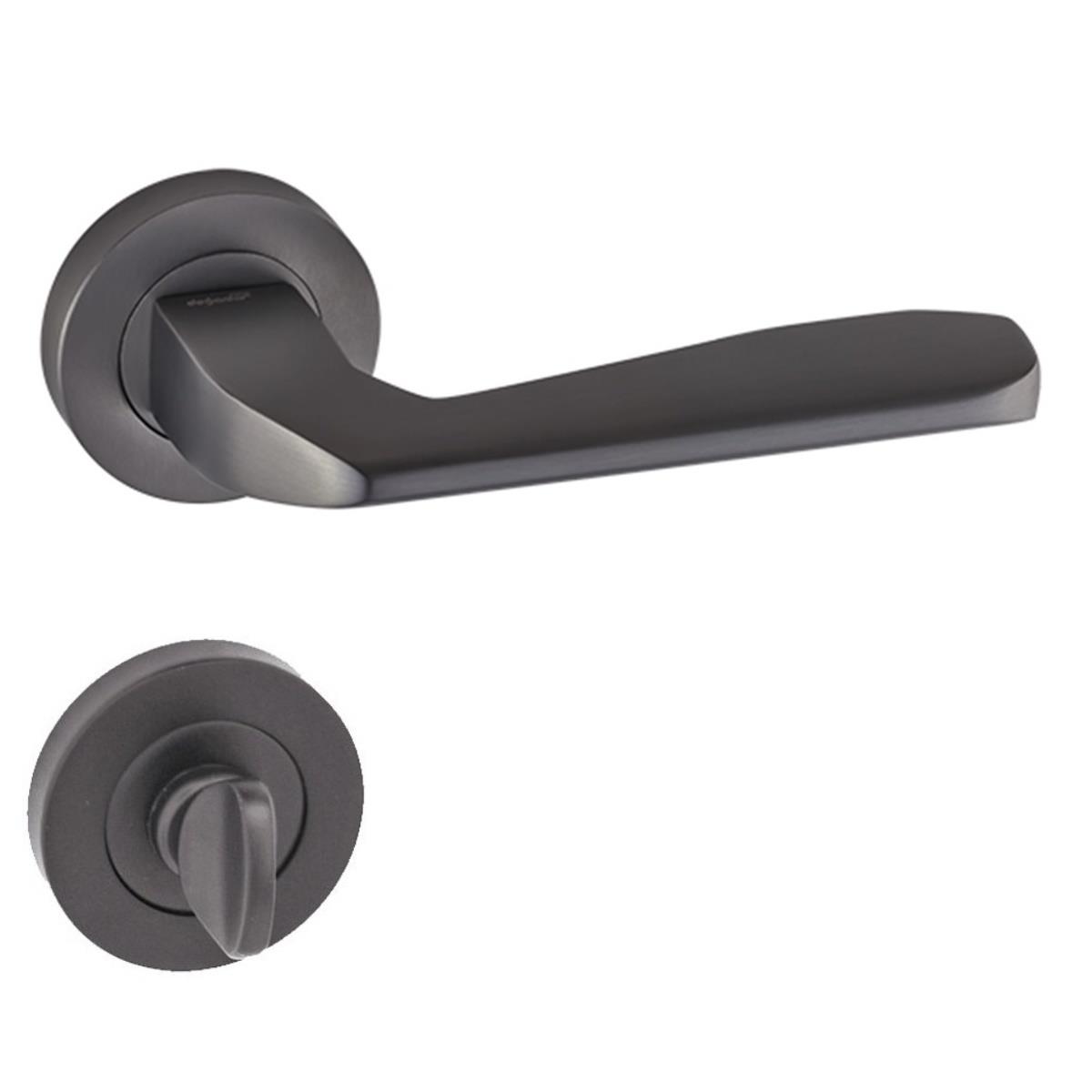 Doğanlar Konsept Serisi Falcon Lüx Rozetli Kapı Kolu Antrasit Wc