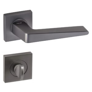 Doğanlar Penta Kare Rozetli Wc Kapı Kolu Antrasit