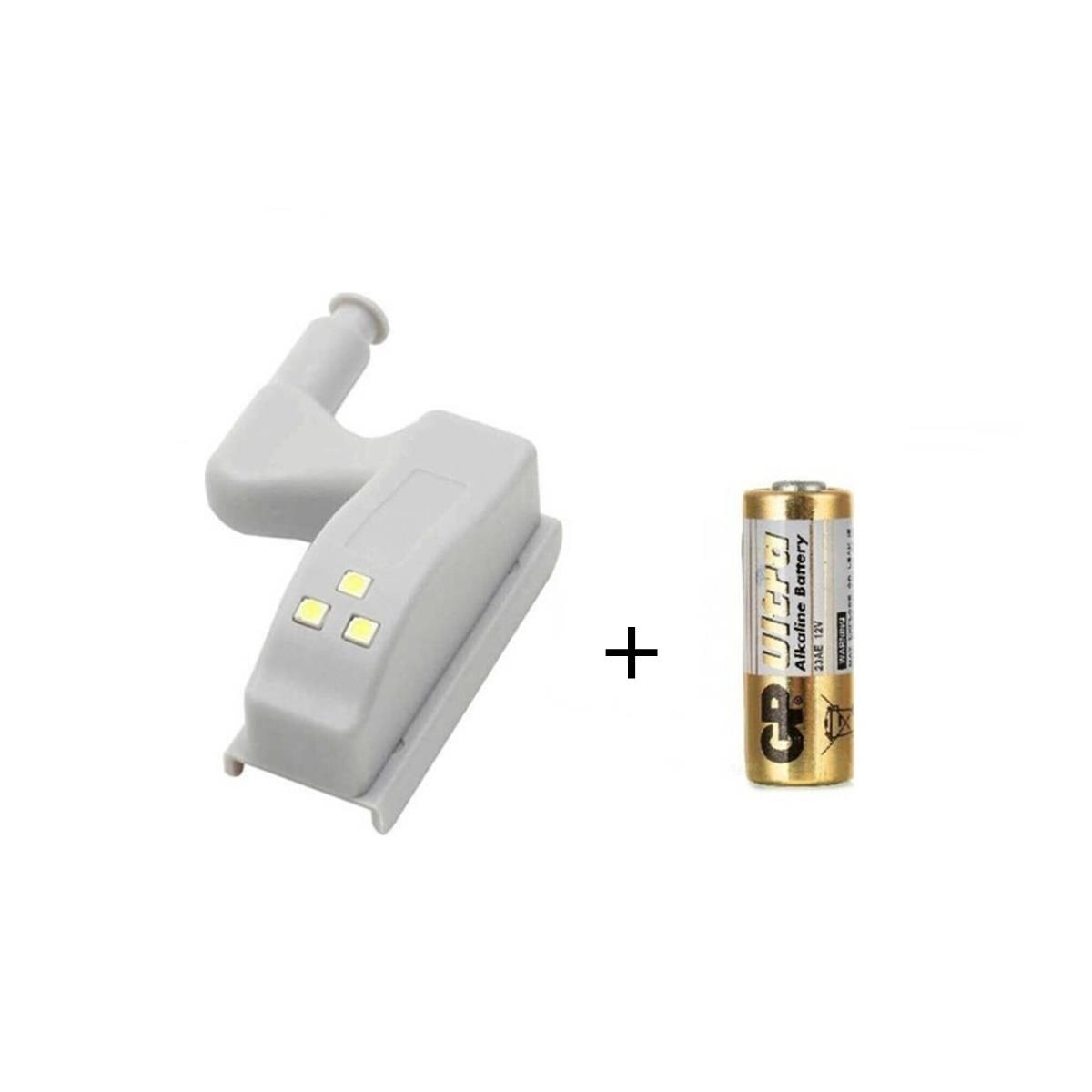 6 Adet Dolap Içi Sensörlü Menteşe Lambası Led Pilleri Dahil - Görsel 10