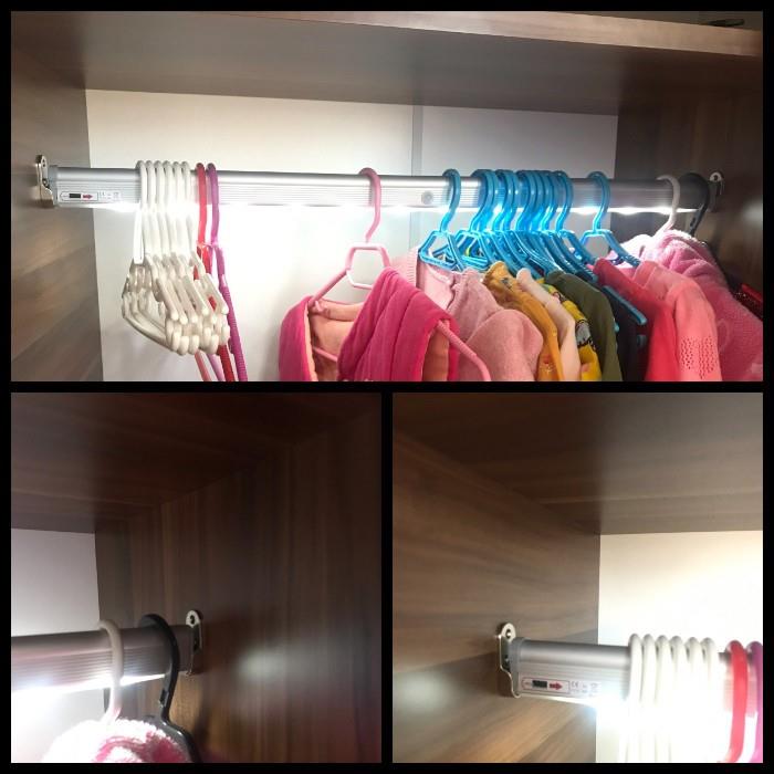 6 Adet Dolap Içi Sensörlü Menteşe Lambası Led Pilleri Dahil - Görsel 5