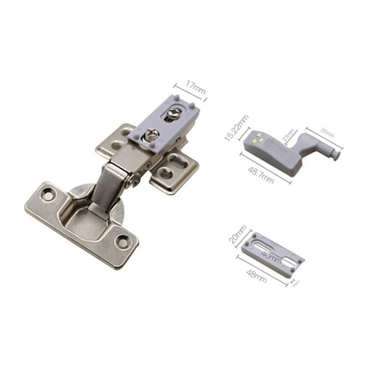 6 Adet Dolap Içi Sensörlü Menteşe Lambası Led Pilleri Dahil - Görsel 2