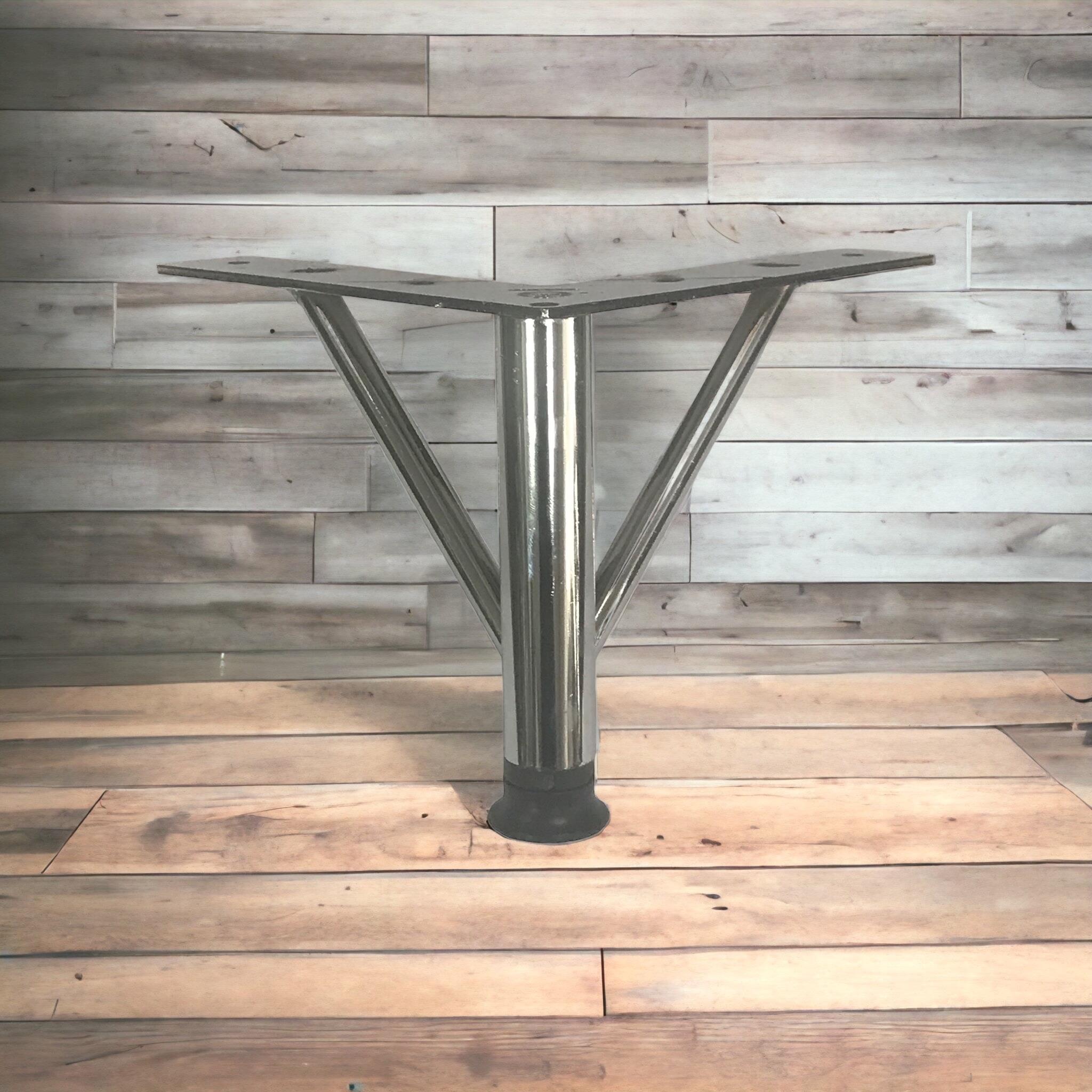 Firkete Ayak Metal 12 cm Krom Mobilya Koltuk Ayağı - Görsel 3