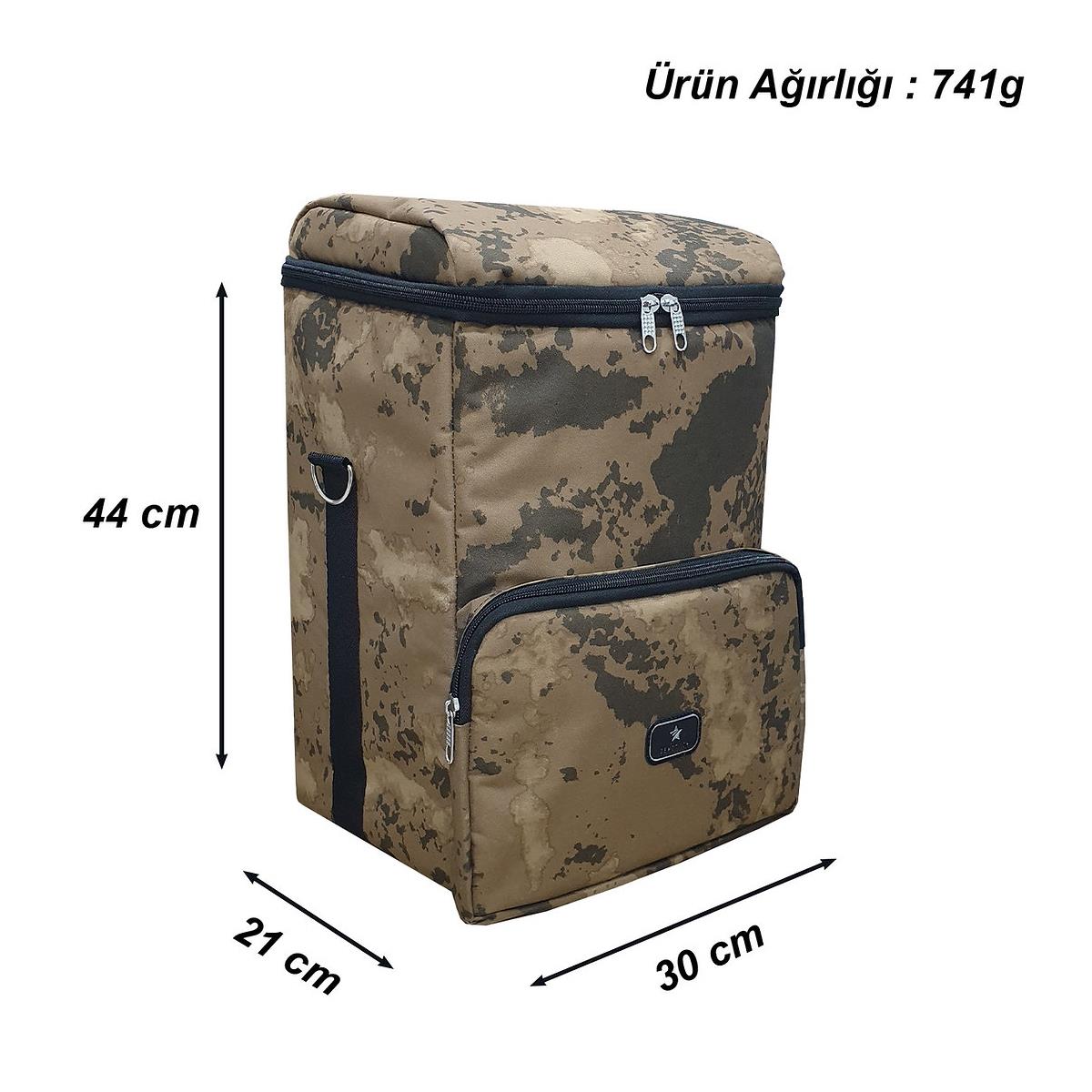 Gbmotion Kamuflaj Kamp Termal Çanta 28 Litre Termos Sırt Çantası - Görsel 2