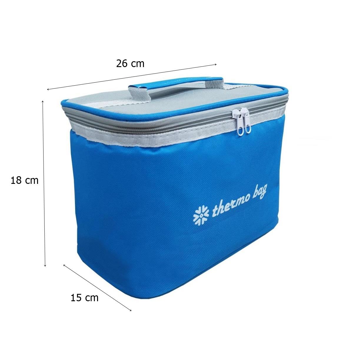 Termo Termal Çanta 7 Litre Mavi Termos Çanta Buzluk - Görsel 2