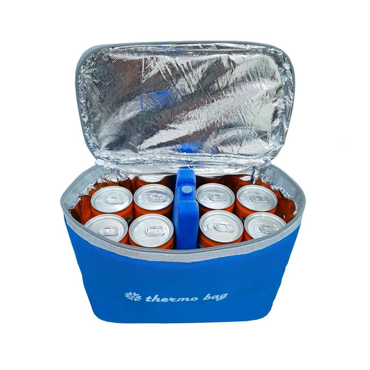 Termo Termal Çanta 7 Litre Mavi Termos Çanta Buzluk - Görsel 4