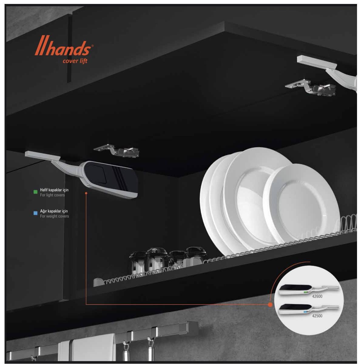 Hands Lift Ayarlı Frenli Kalkar Kapak Makası Piston Hard - Görsel 5