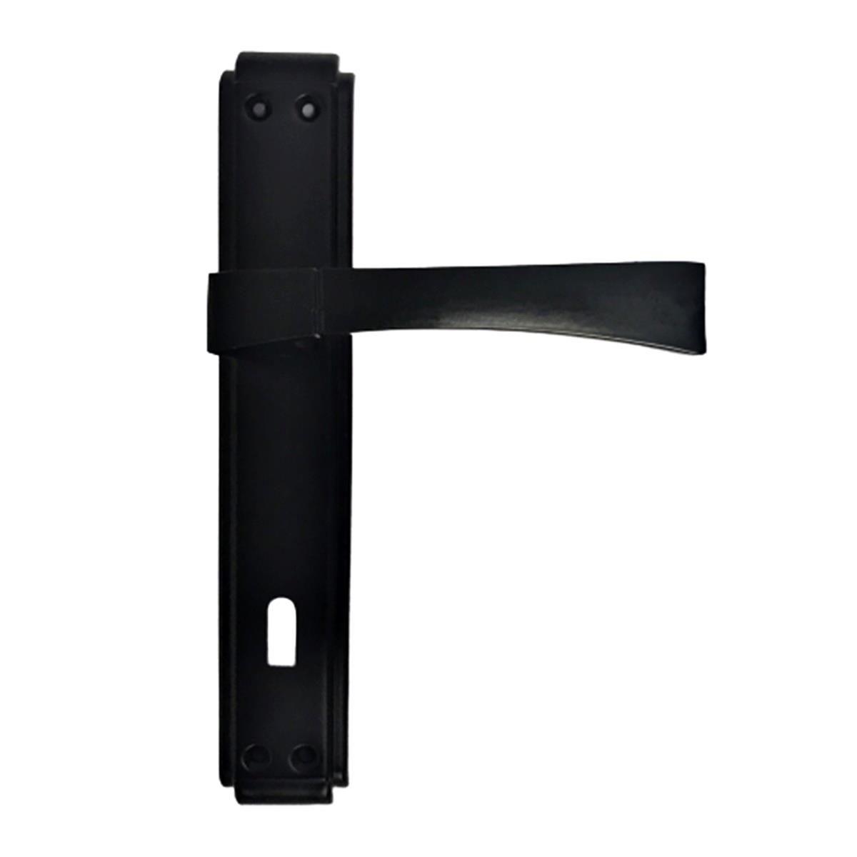 Hira Babil Gül Mat Siyah Kapı Kolu Alüminyum Oda - Görsel 2