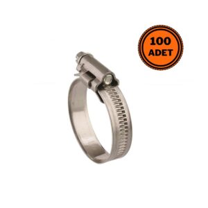 Mikalor 100 Adet W2 Hortum Kelepçesi 25-40 mm Paslanmaz