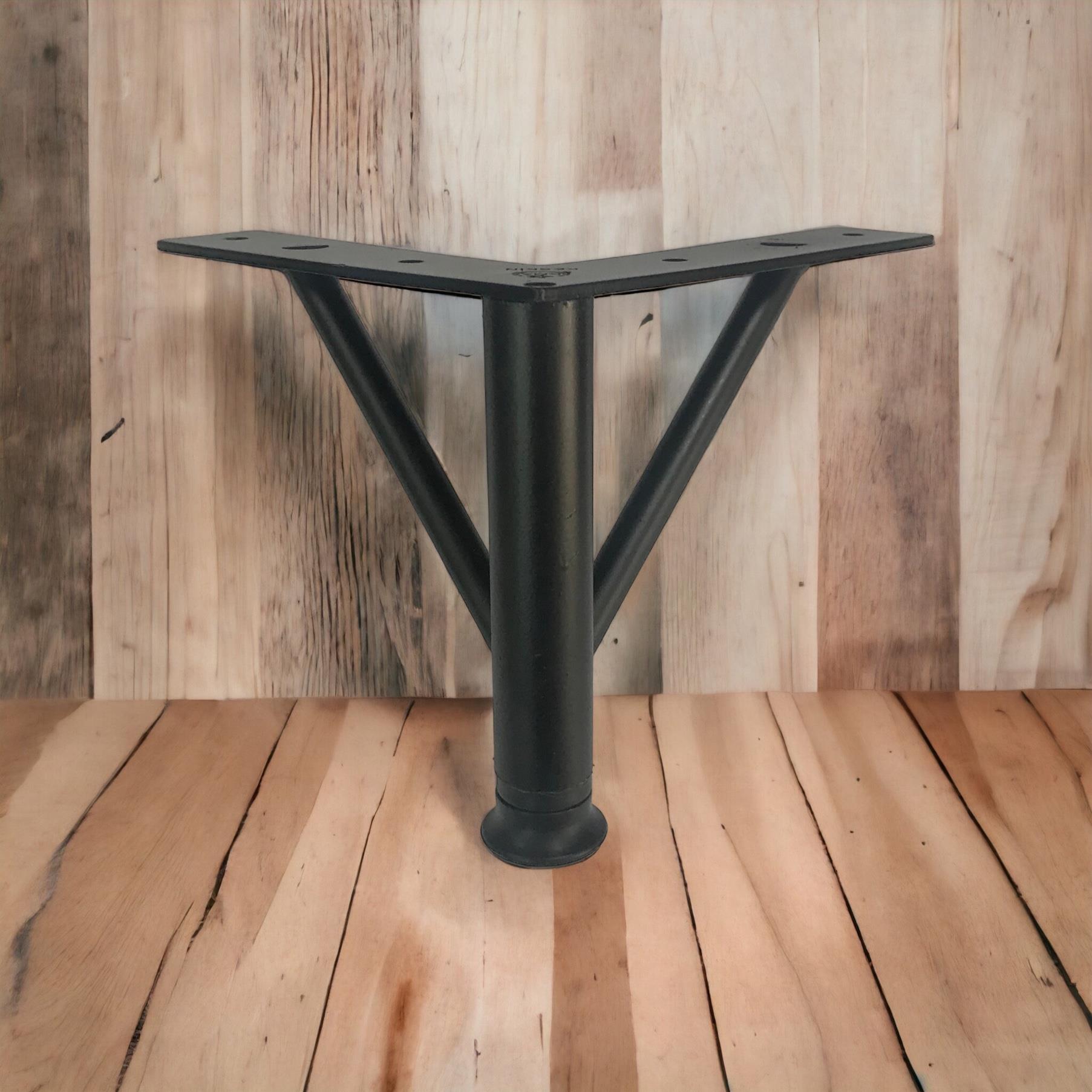 Firkete Ayak Metal 12 cm Mat Siyah Mobilya Koltuk Ayağı - Görsel 4