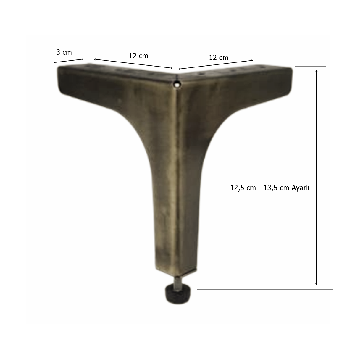 Klas Ayak Metal 12,5 cm Antik Mobilya Koltuk Ayağı - Görsel 2
