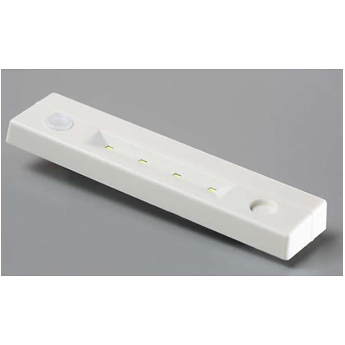 Dolap içi Hareket Sensörlü Led Işık Lamba Aydınlatma Pilli Beyaz - Görsel 2