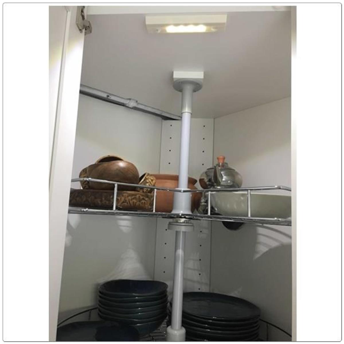 Dolap içi Hareket Sensörlü Led Işık Lamba Aydınlatma Pilli Beyaz - Görsel 6