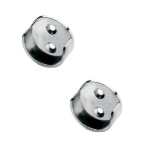 2 Adet Nobel Gökçe Dolap Askı Borusu Flanşı Krom