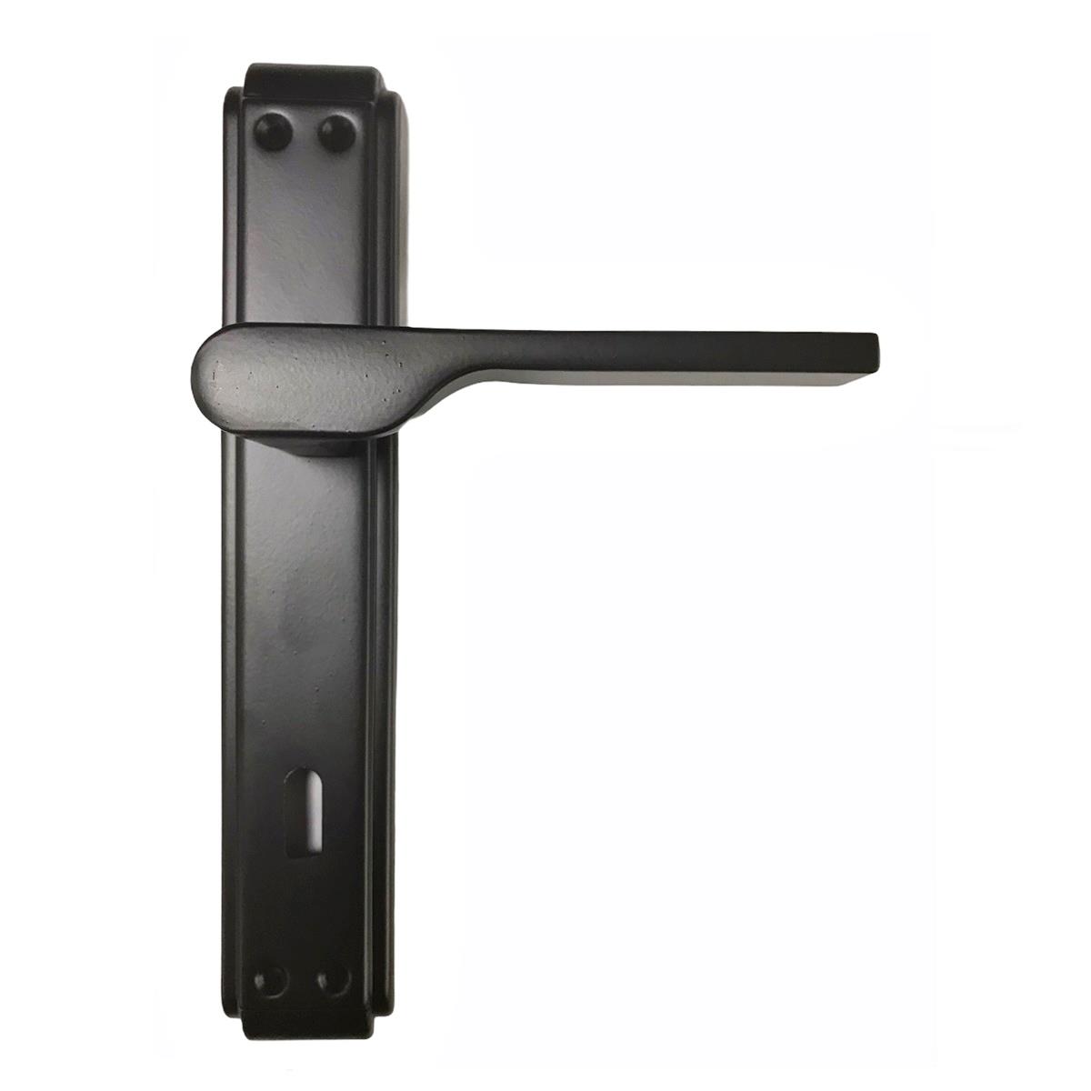 Hira Eda Gül Alüminyum Kapı Kolu Mat Siyah Oda - Görsel 3