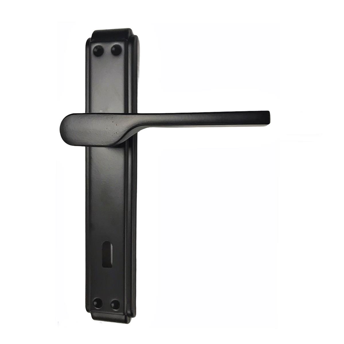 Hira Eda Gül Alüminyum Kapı Kolu Mat Siyah Oda - Görsel 2