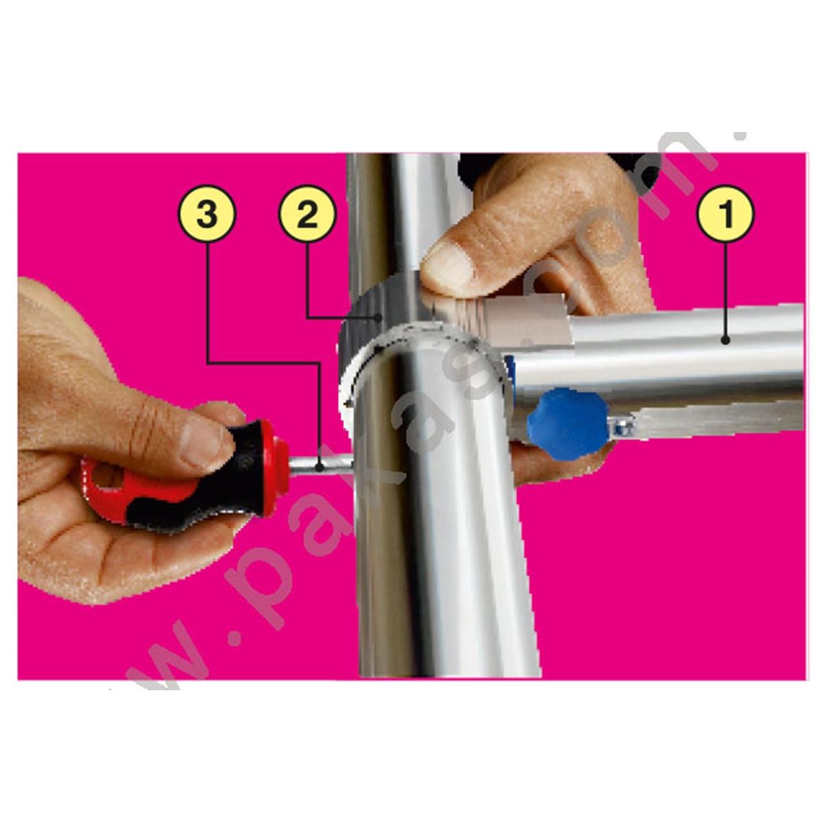 Pakas Katlanabilen Çamaşır Kurutma Askısı Yuvarlak Küpeşte Pks 06 - Görsel 4
