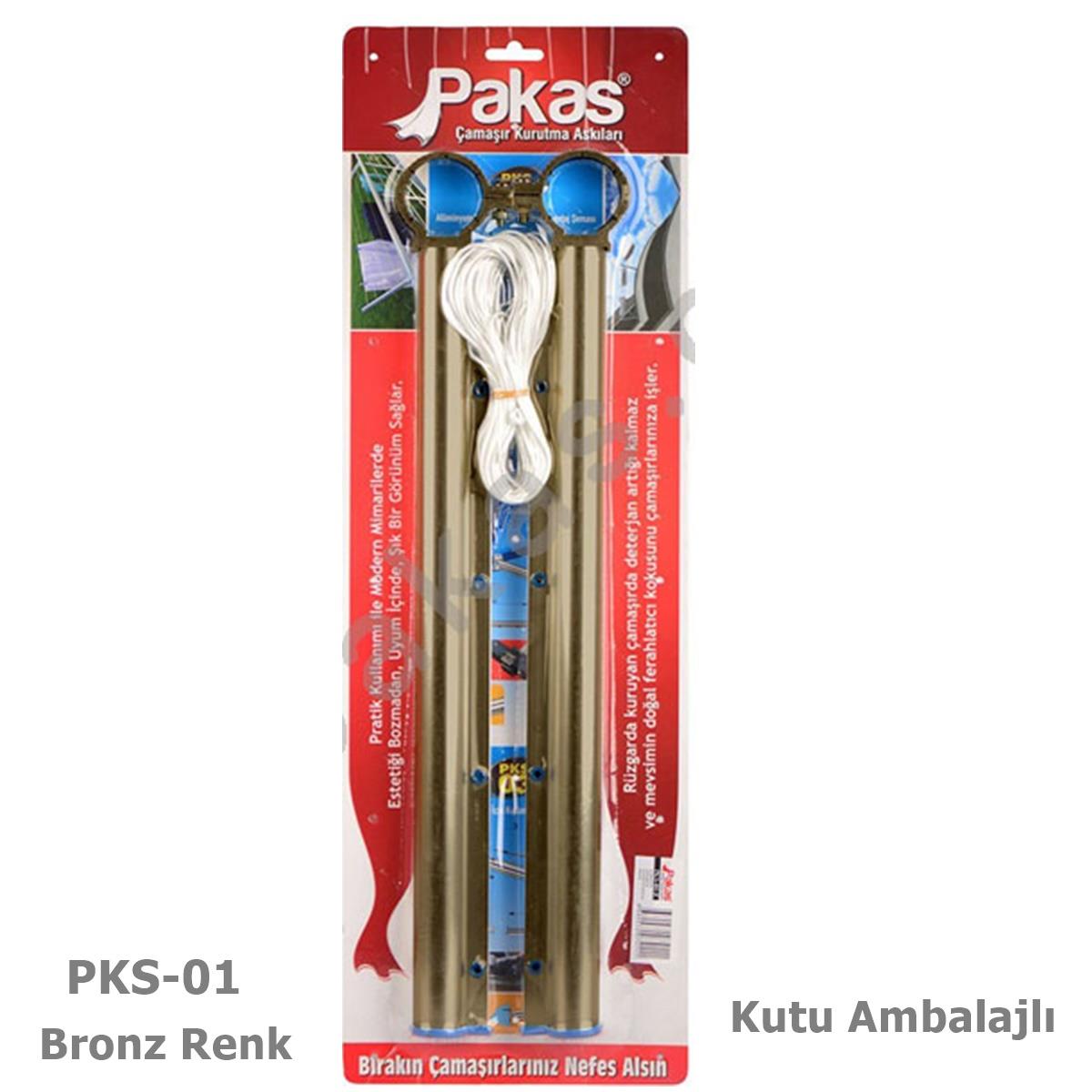 Pakas Balkon Çamaşır Kurutma Askısı Yuvarlak Küpeşte Pks 01 Bronz - Görsel 5