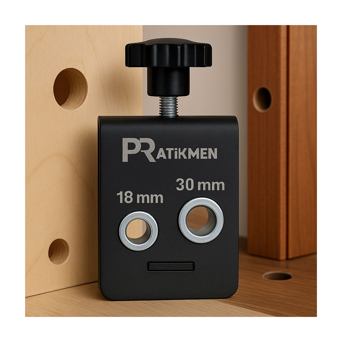 Pratikmen Bas Aç 18 ve 30 Mm Orta Merkez Delik Delme Aparatı - Görsel 2