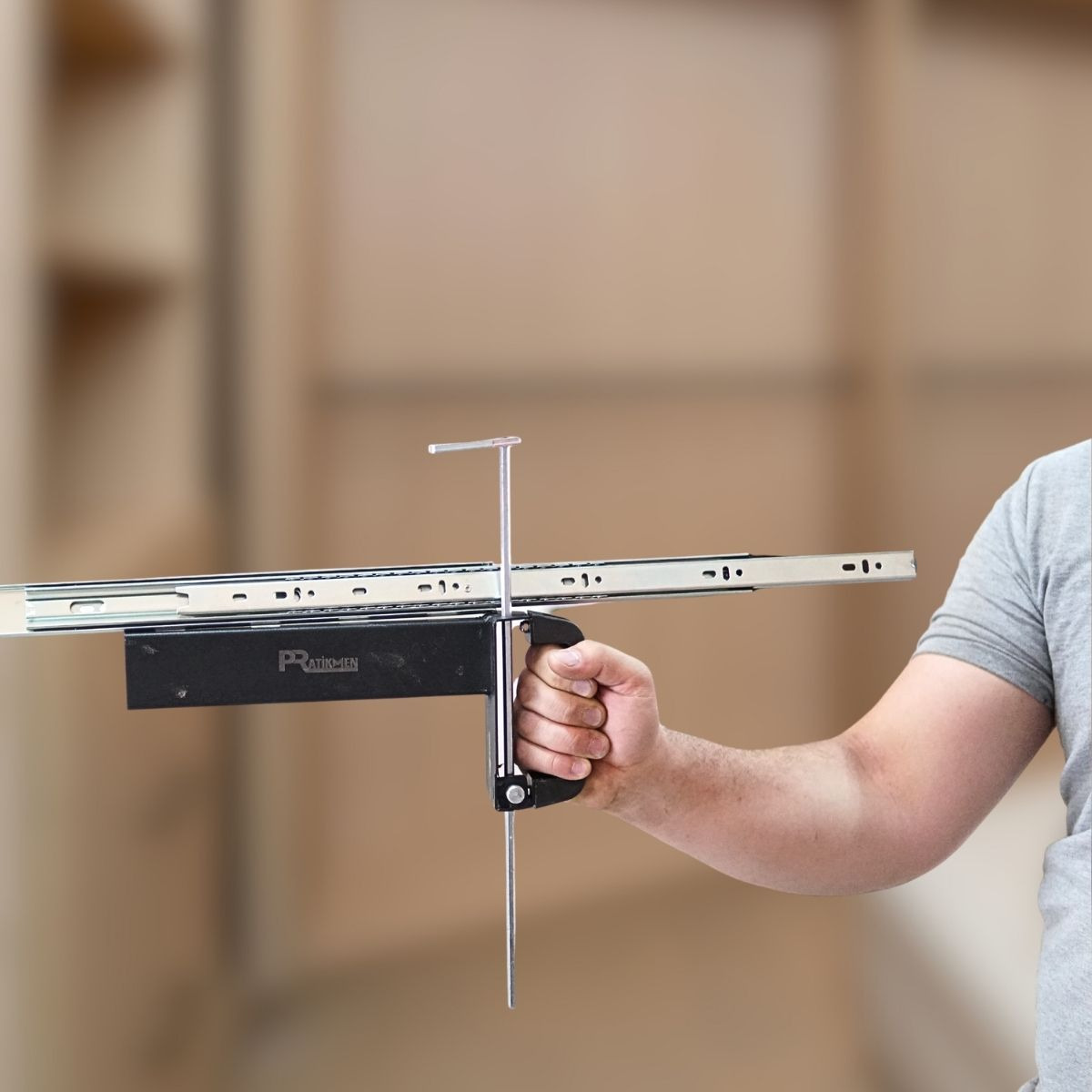 Pratikmen Çekmece Rayı Bağlama Montaj Aparatı Metal - Görsel 4