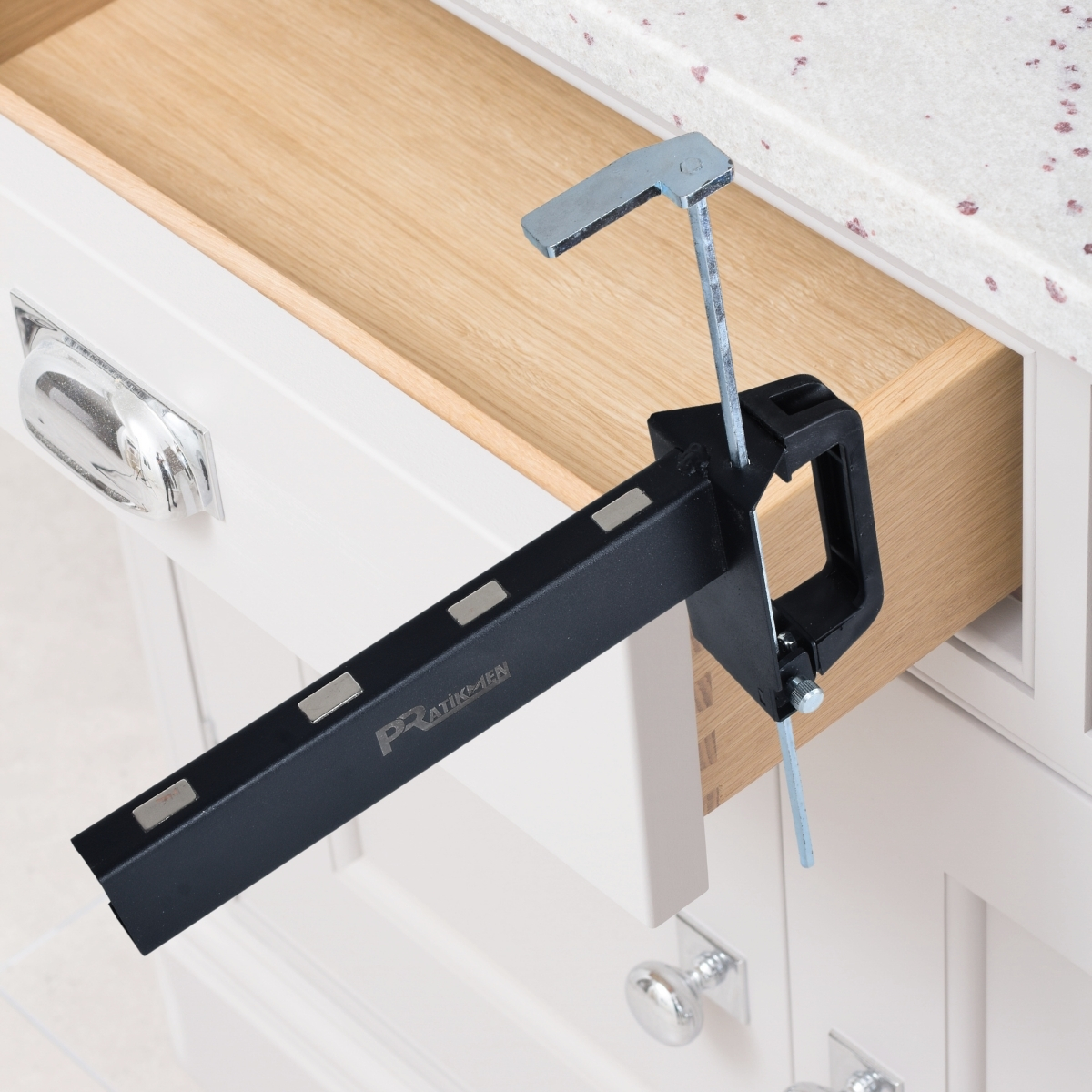 Pratikmen Çekmece Rayı Bağlama Montaj Aparatı Metal - Görsel 7