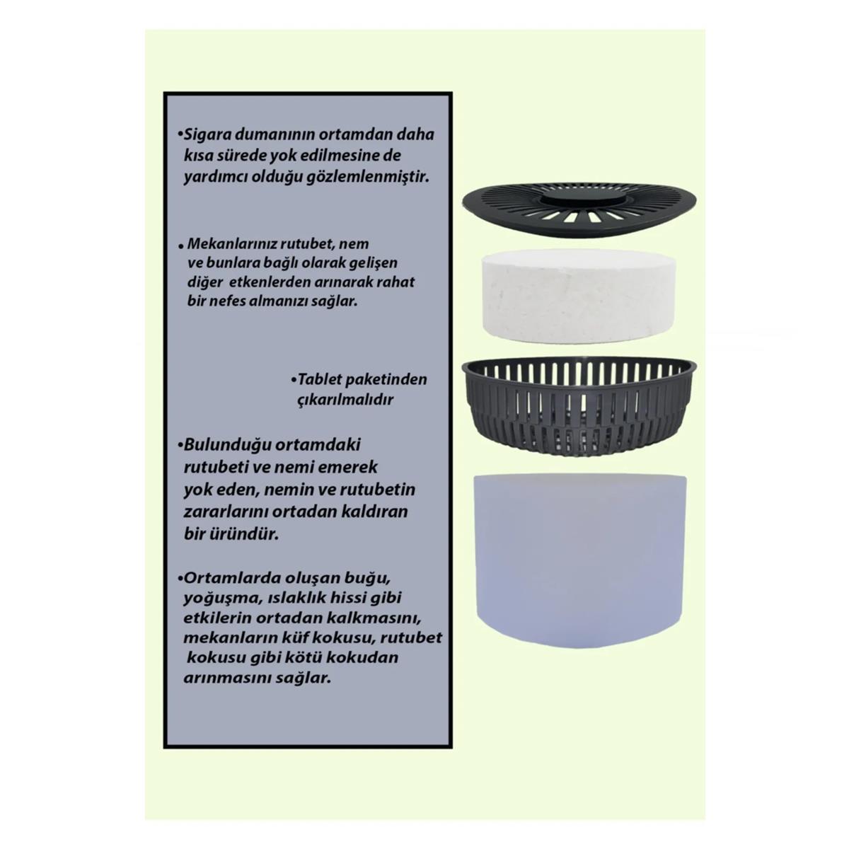 Saban Nem Alıcı Rutubet Giderici Aparat + Tablet 500 gr Naturel - Görsel 4