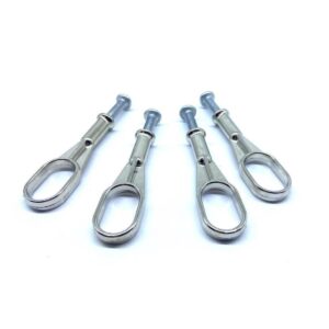 Vidalı Oval Askı Borusu Flanşı Nikel 4 Adet