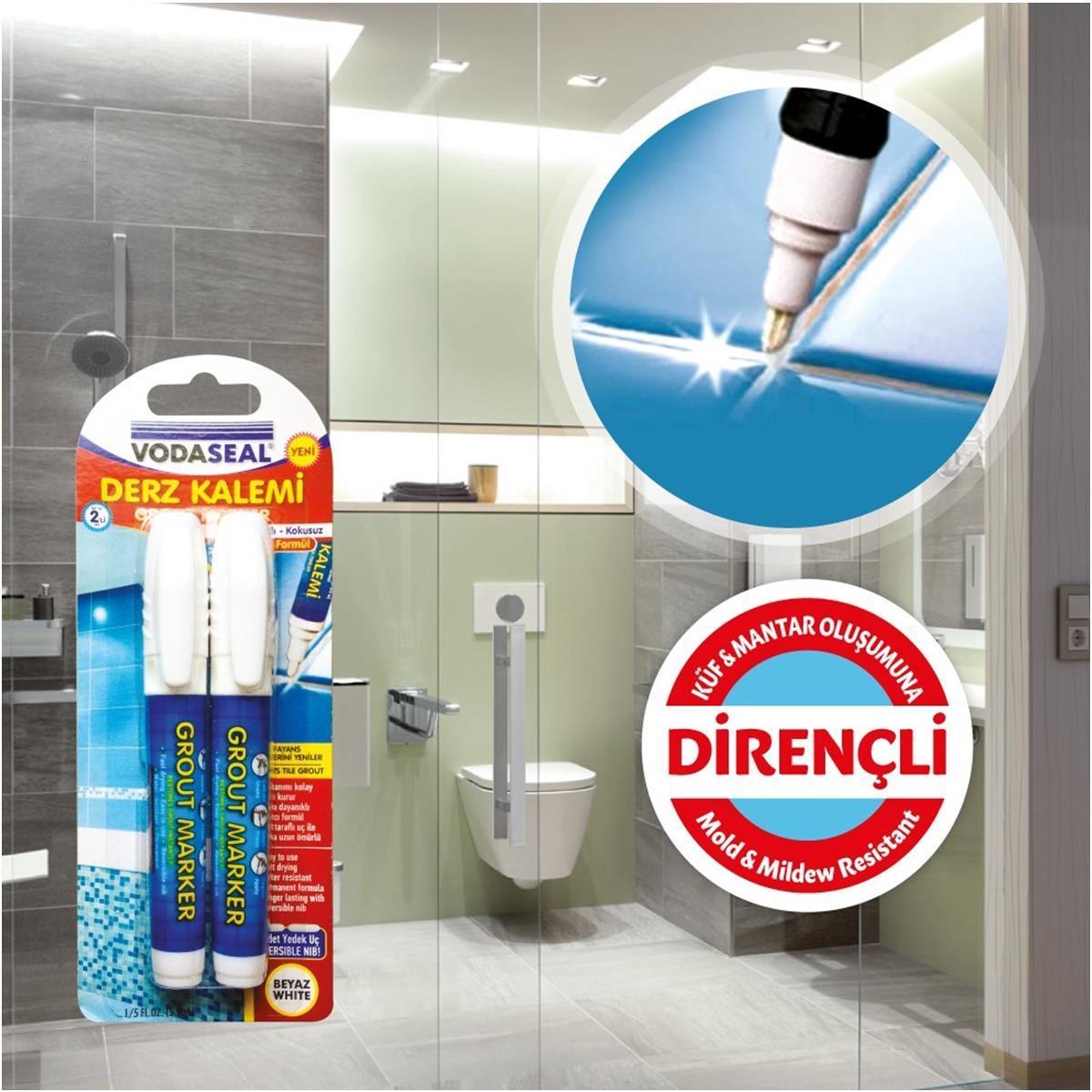 Derzmatik Derz Dolgu 380 gr Beyaz + Derz Kalemi 2 li Set - Görsel 2