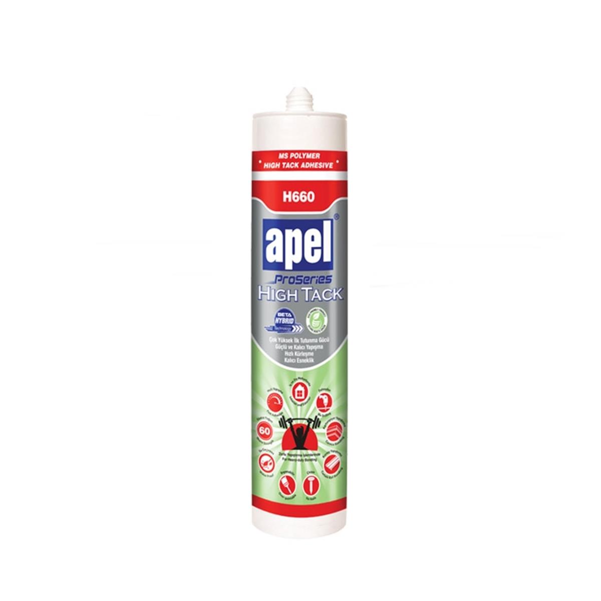 12 Adet Apel High Tack Montaj Yapıştırıcı Korniş Yapıştırıcısı 290 ml Beyaz - Görsel 2