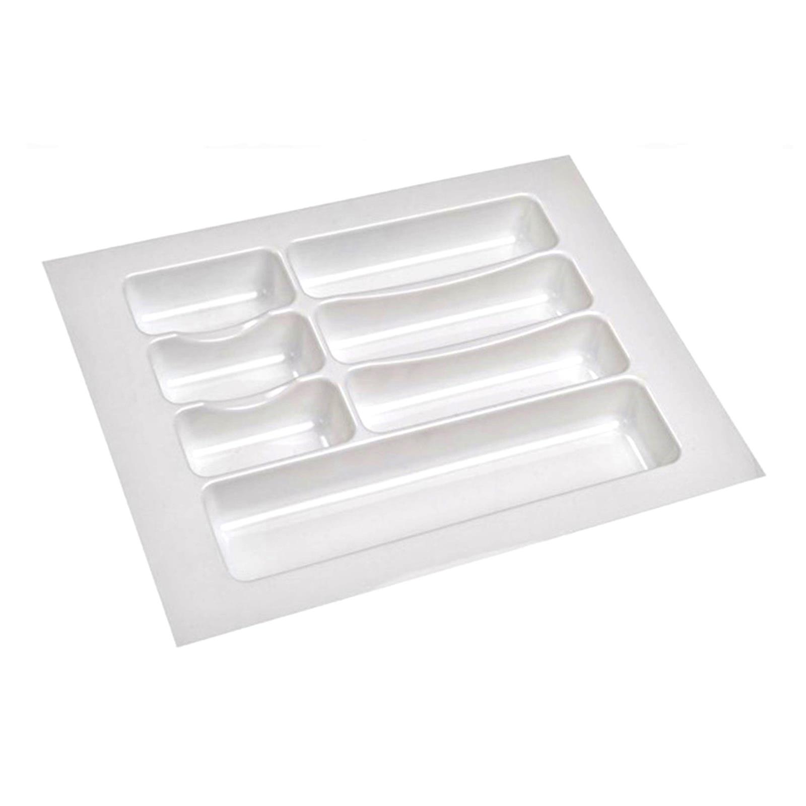 2 Adet Çekmece İçi Kaşıklık 37 x 49 cm Beyaz Mutfak Çekmece Düzenleyici - Görsel 3