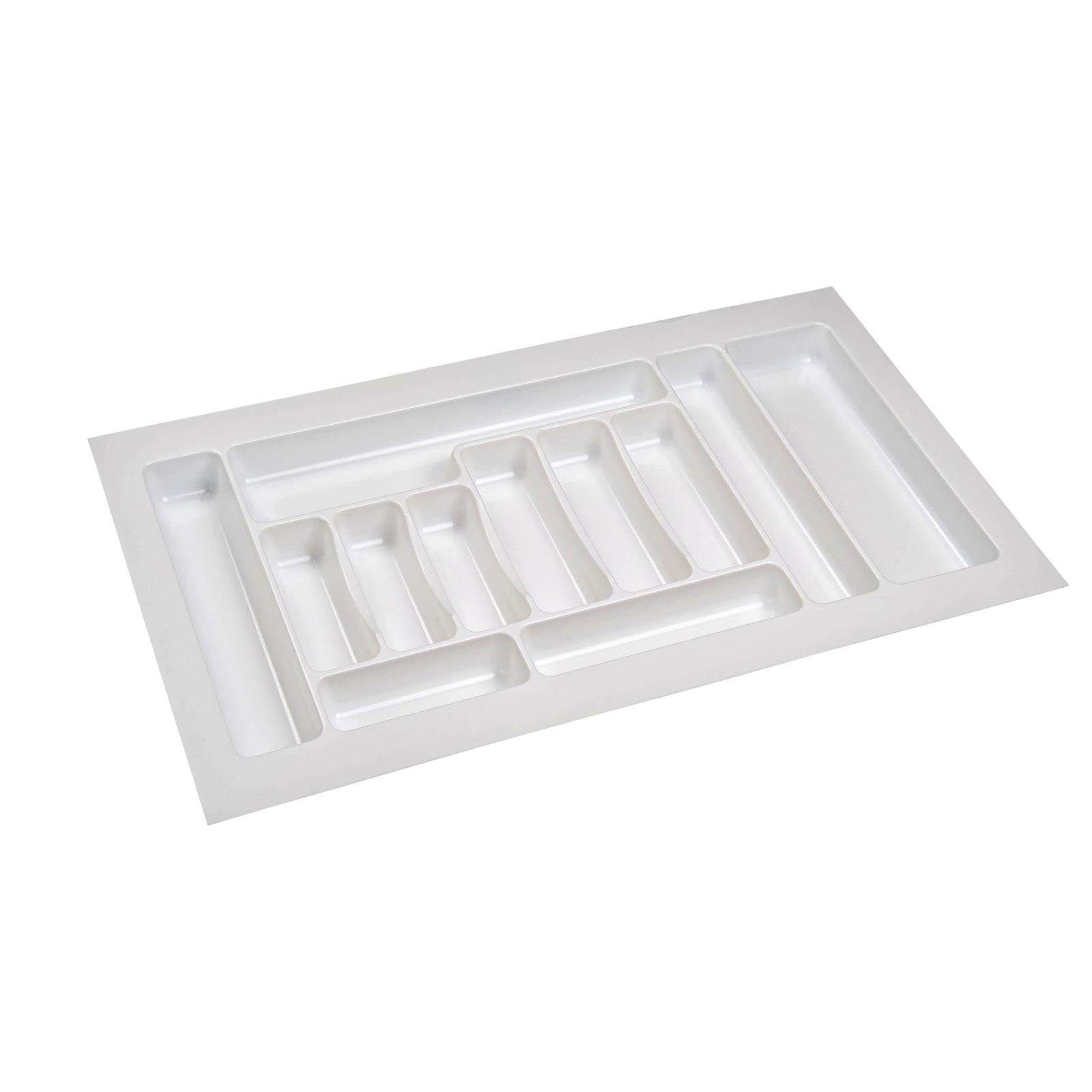 2 Adet Çekmece İçi Kaşıklık 85 x 49 cm Beyaz Mutfak Çekmece Düzenleyici - Görsel 3