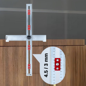 Pratikmen 60 Cm T Cetveli Gönye Açılı Kulp Delik Delme Şablonu