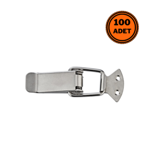 100 Adet Sandık Klipsi Kilidi Gergi Mandalı Orta Boy Nikel