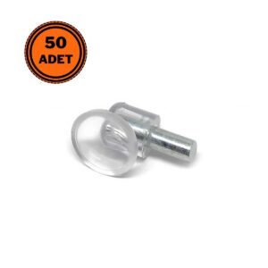 50 Adet Pvc Vantuzlu Raf Pimi 5 mm