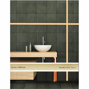 10 mm x 2800 mm Mat Altın Sibu Aynalı Pleksi Şerit Mobilya Süsü