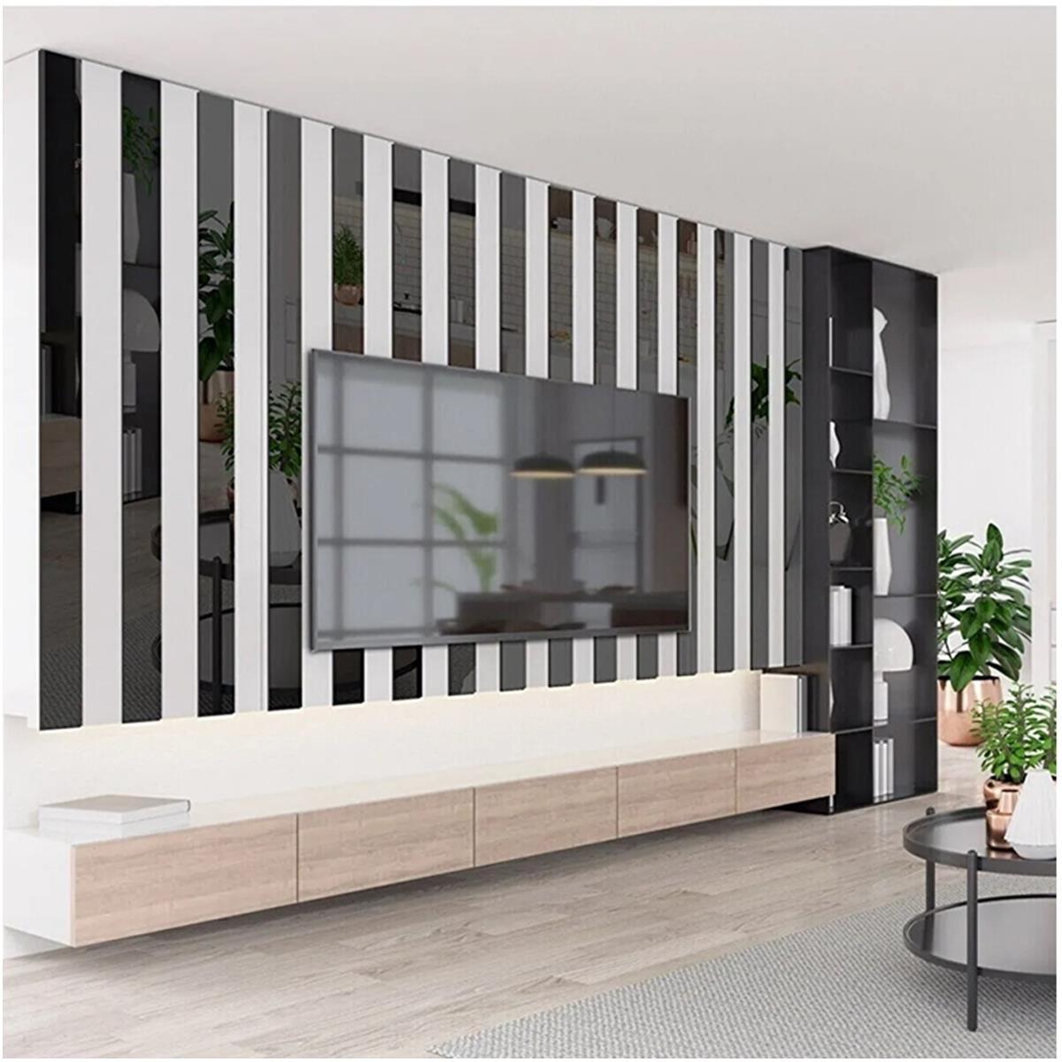 40 mm x 2800 mm Antrasit Sibu Aynalı Pleksi Şerit Mobilya Süsü - Görsel 4