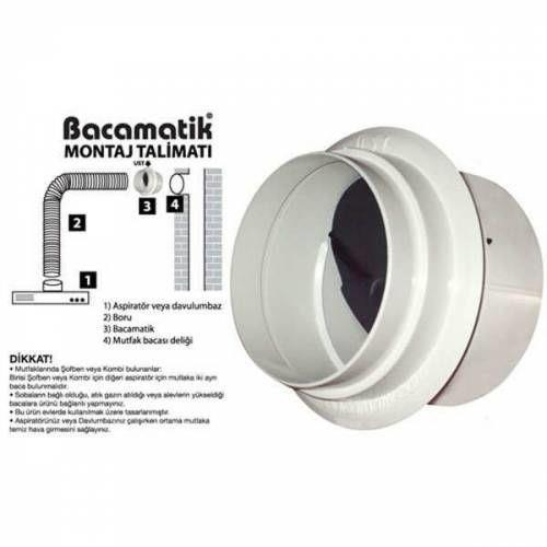 Bacamatik Baca Klapesi Aspiratör ve Davlumbaz için Süper Set - Görsel 9